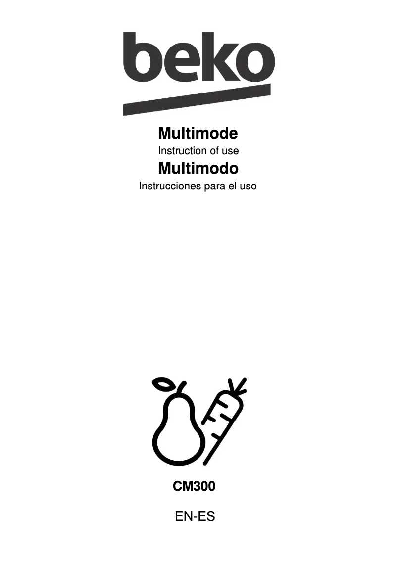 Image de la première page du manuel de l'appareil CM 300