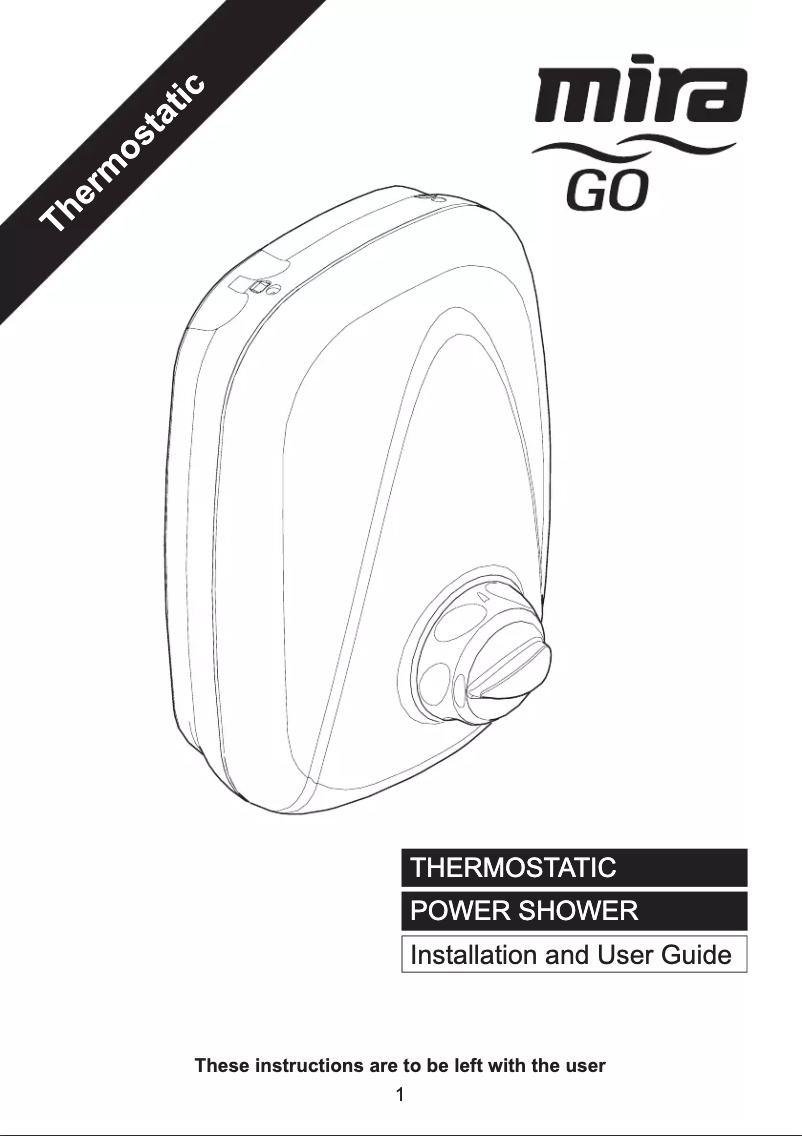 Page n°1 - Manuel utilisateur Mira Go Power Thermostatic