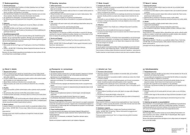 Page 1 de la notice Manuel utilisateur Xavax Smooth Power