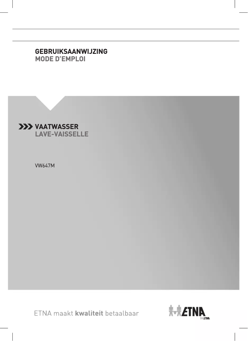 Image de la première page du manuel de l'appareil VW647M