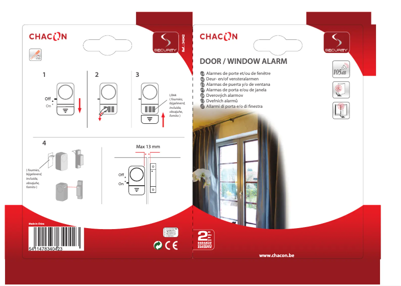 Page n°1 - Manuel utilisateur Chacon 34042