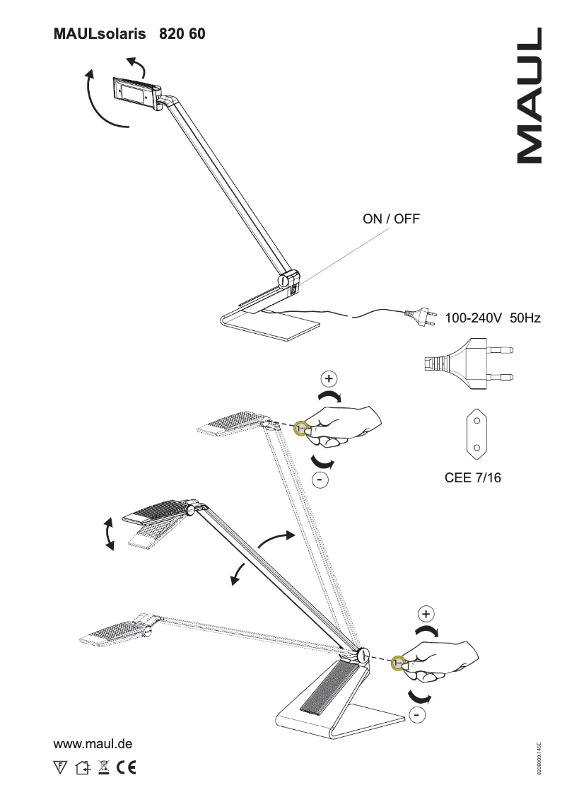 Page 1 de la notice Manuel utilisateur MAUL Solaris