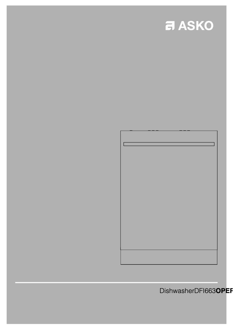 Page 1 de la notice Manuel utilisateur Asko DFI663