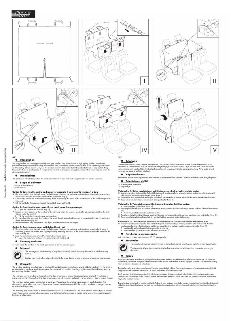 Página 1 del manual Manual de usuario Ultimate Speed HG02915A