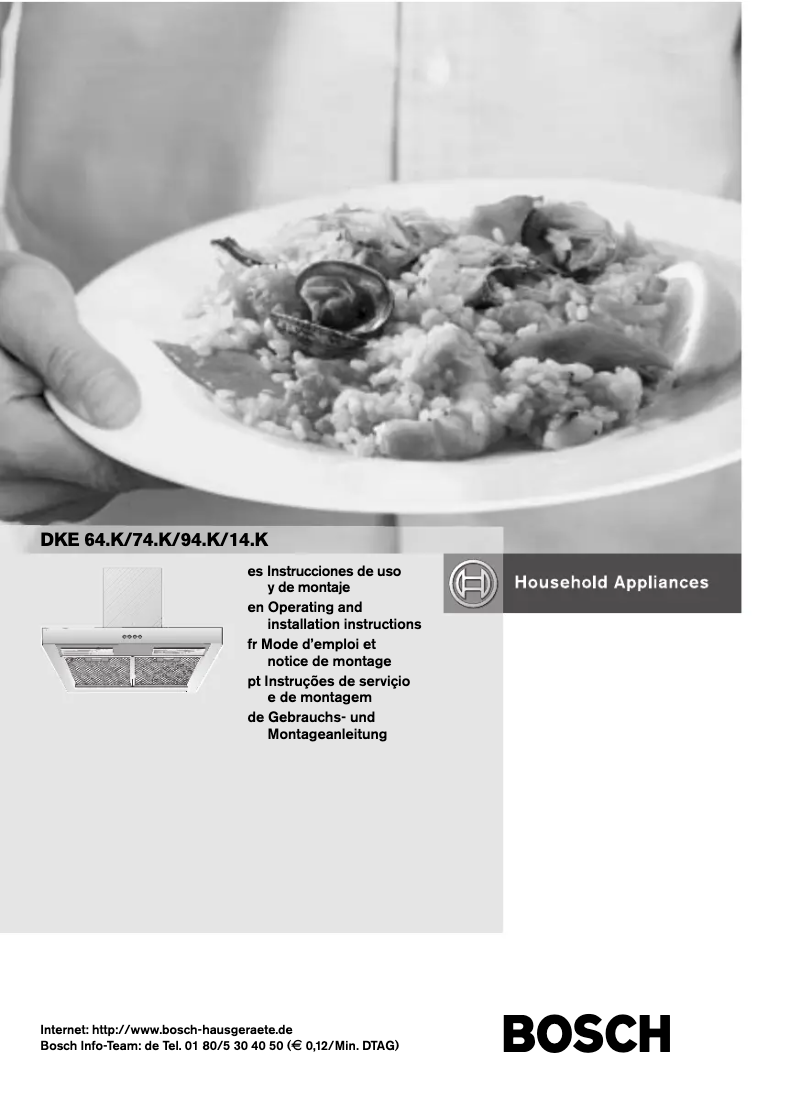 Image de la première page du manuel de l'appareil DKE642K