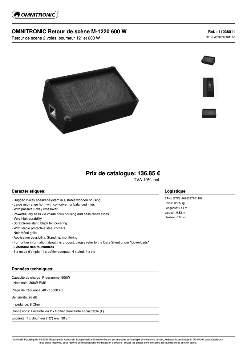 Image de la première page du manuel de l'appareil M-1220