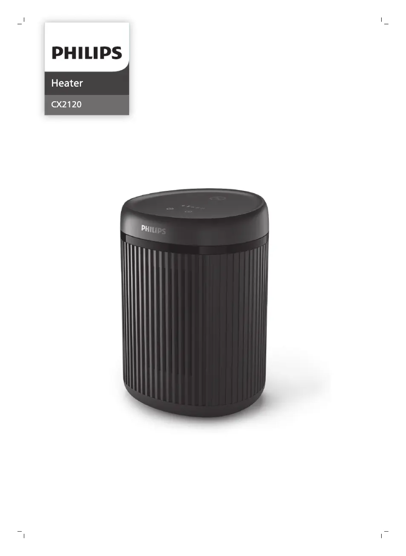 Page 1 of the manual User Manual Philips CX2120