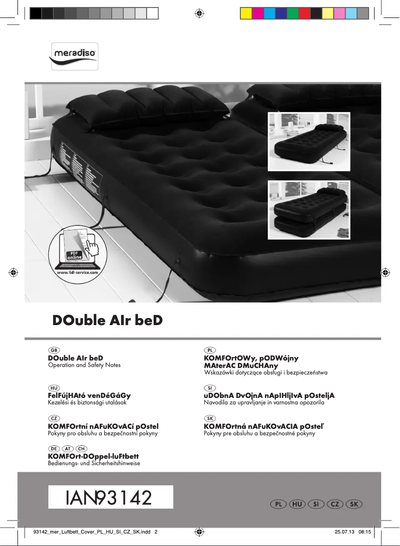 Image de la première page du manuel de l'appareil IAN 93142