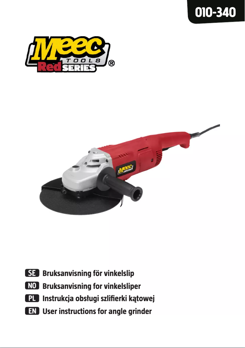 Page 1 de la notice Manuel utilisateur Meec Tools 010-340