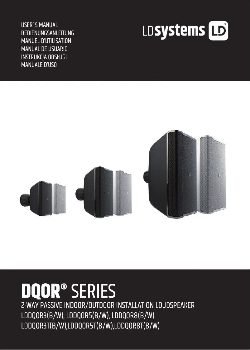 Page 1 de la notice Manuel utilisateur LD Systems DQOR 3 T W