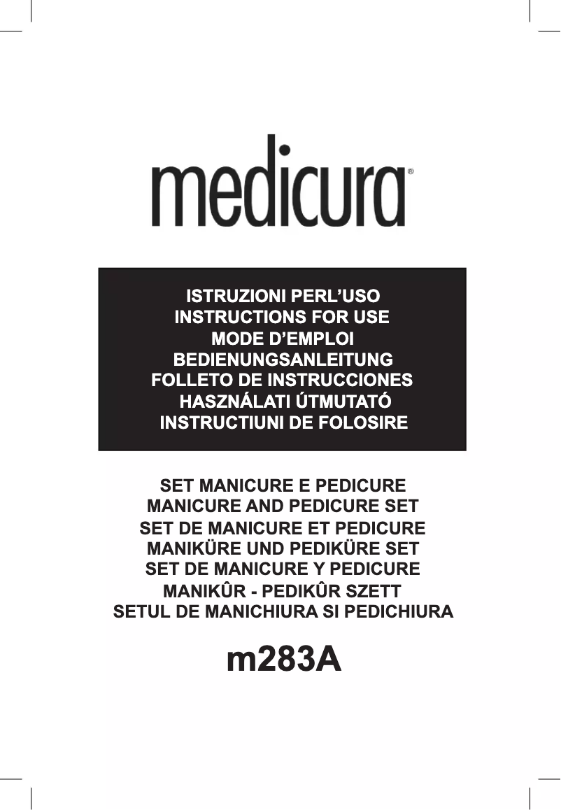 Page 1 de la notice Manuel utilisateur Medicura M283A