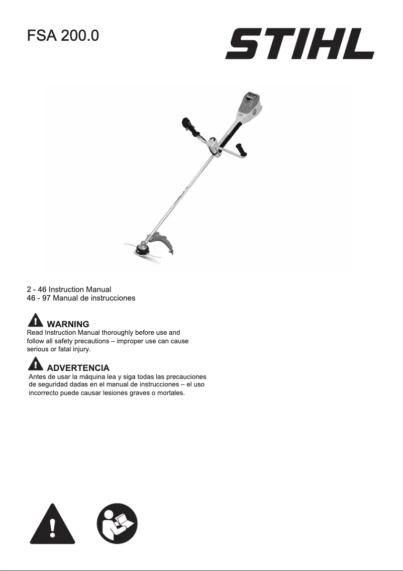 Page n°1 - Manuel utilisateur Stihl FSA 200