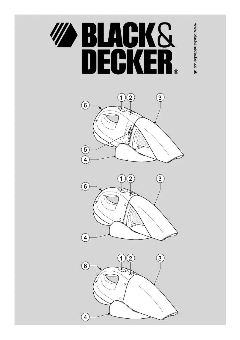 Page 1 de la notice Manuel utilisateur Black & Decker Dustbuster CHV1440