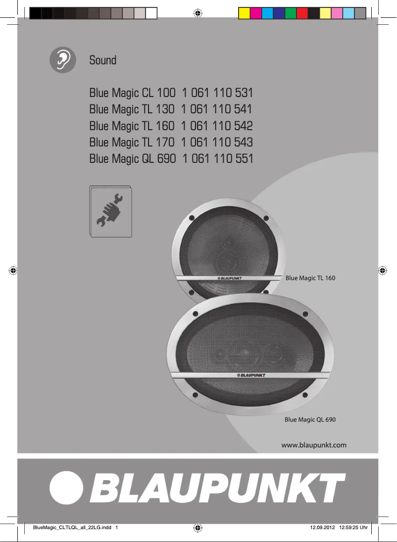 Page 1 de la notice Manuel utilisateur Blaupunkt Blue Magic CL 100