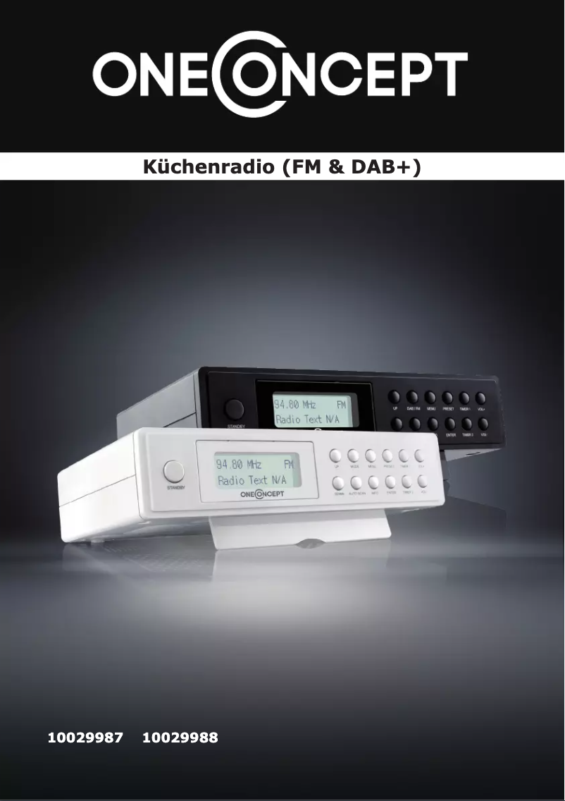 Page 1 de la notice Manuel utilisateur OneConcept KR-120 DAB