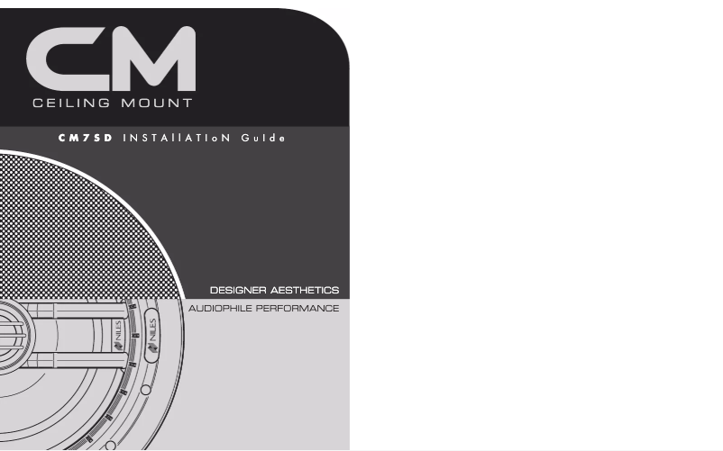 Image de la première page du manuel de l'appareil CM7SD