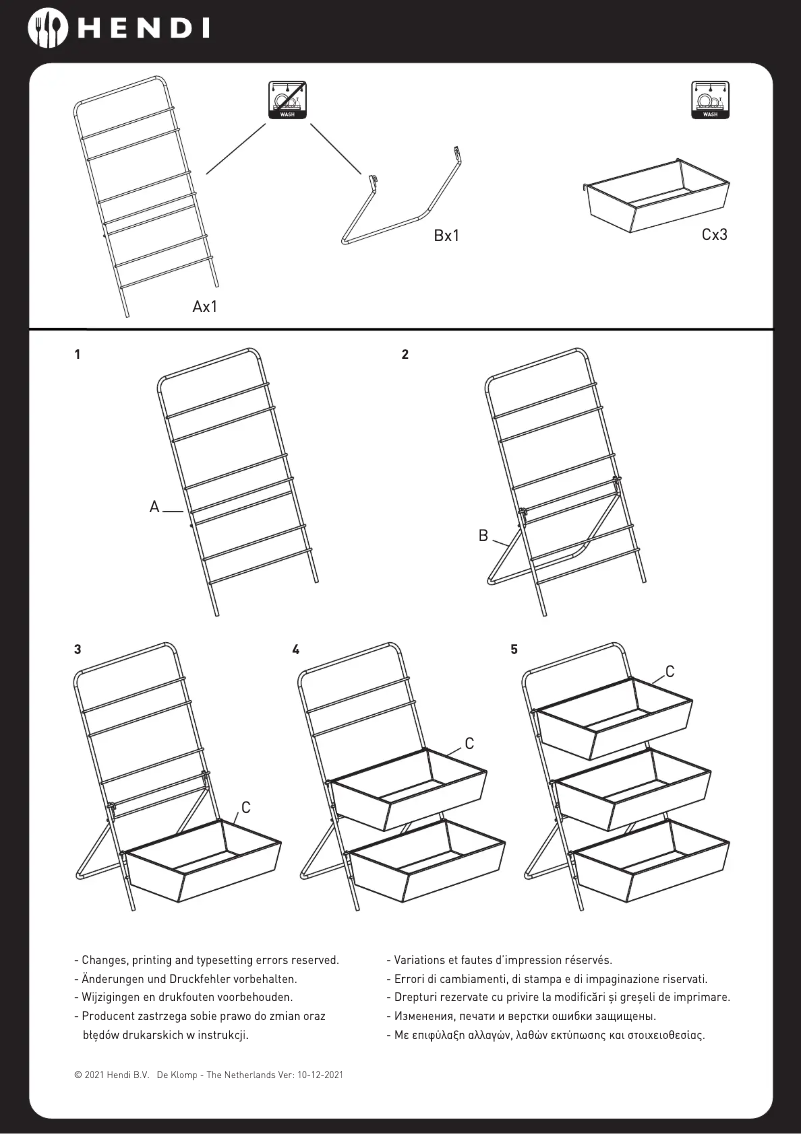 Page 1 de la notice Manuel utilisateur Hendi 426272