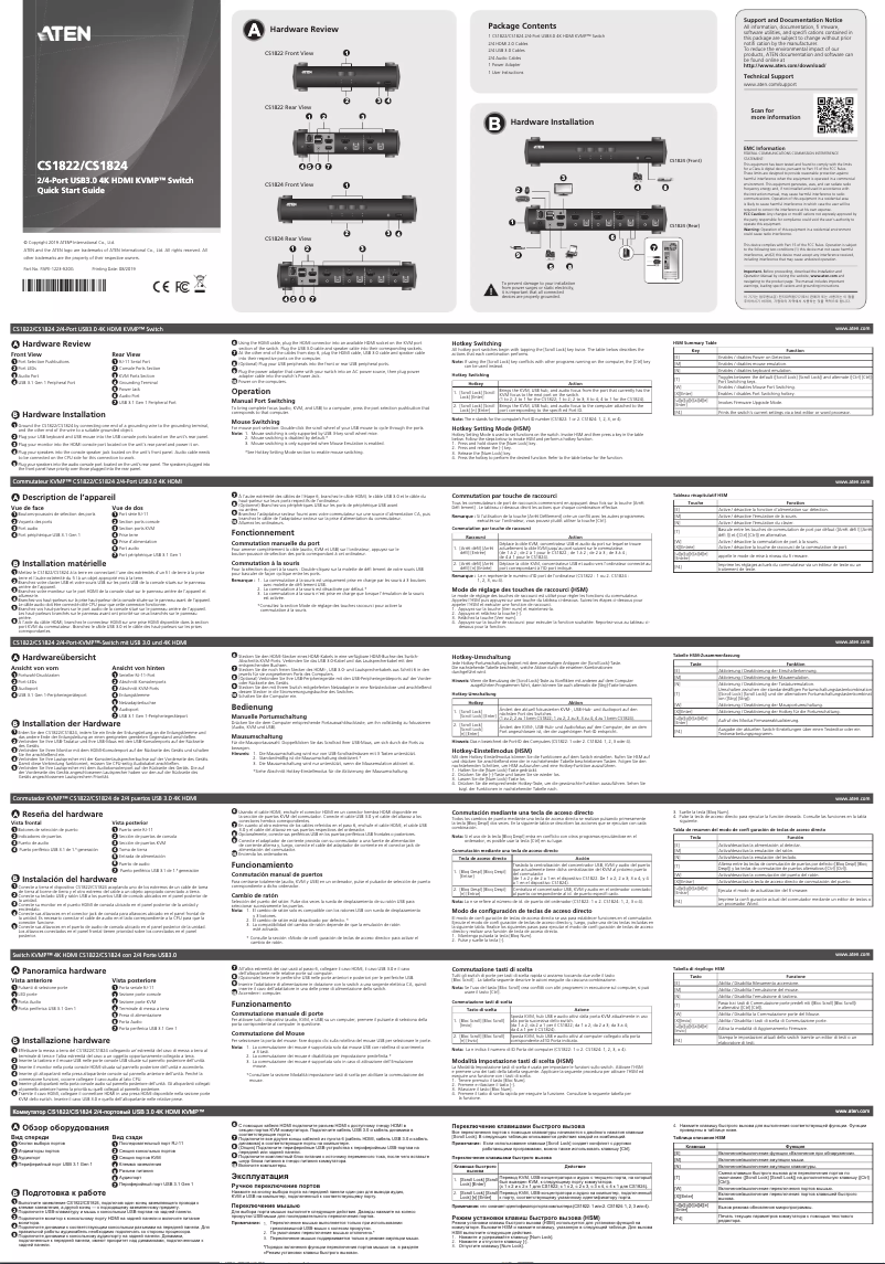 Page 1 de la notice Manuel utilisateur ATen CS1822