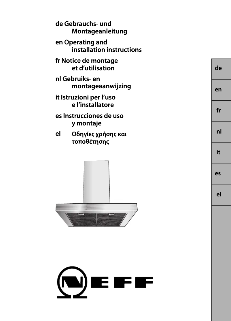 Page 1 de la notice Manuel utilisateur Neff IBD 7944 N I79D44N0