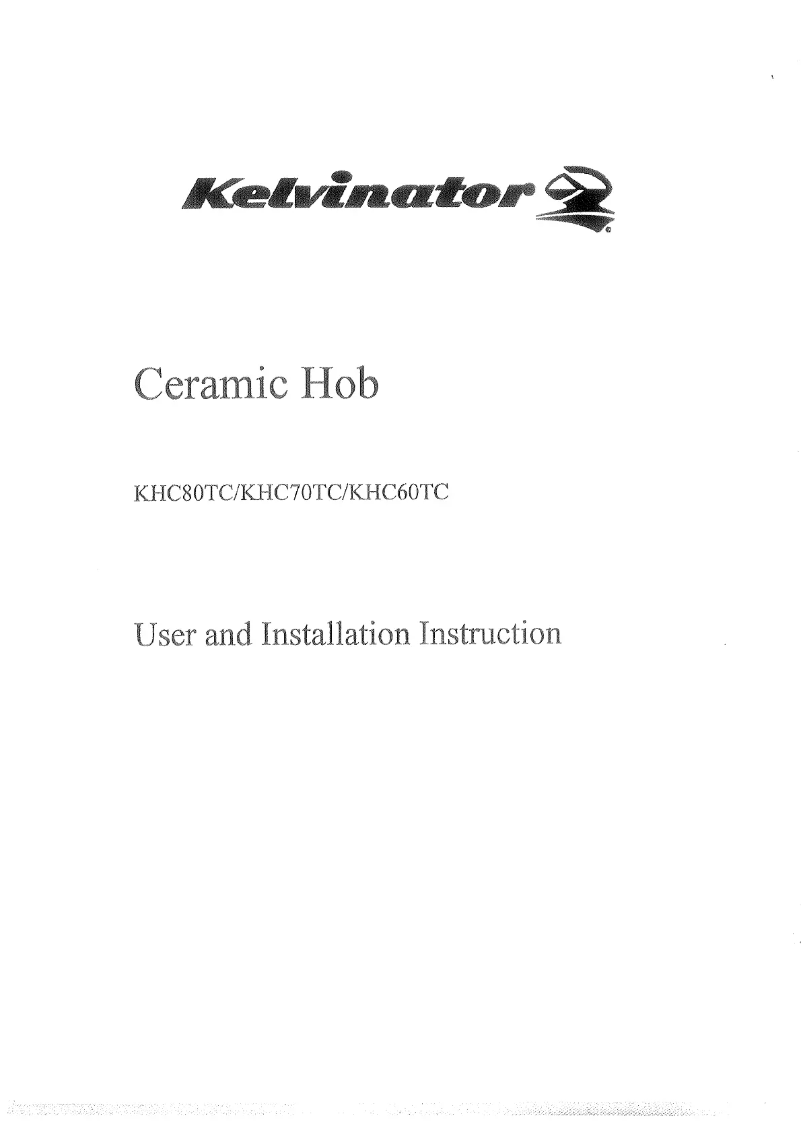 Page n°1 - Manuel utilisateur Kelvinator KHC80TC