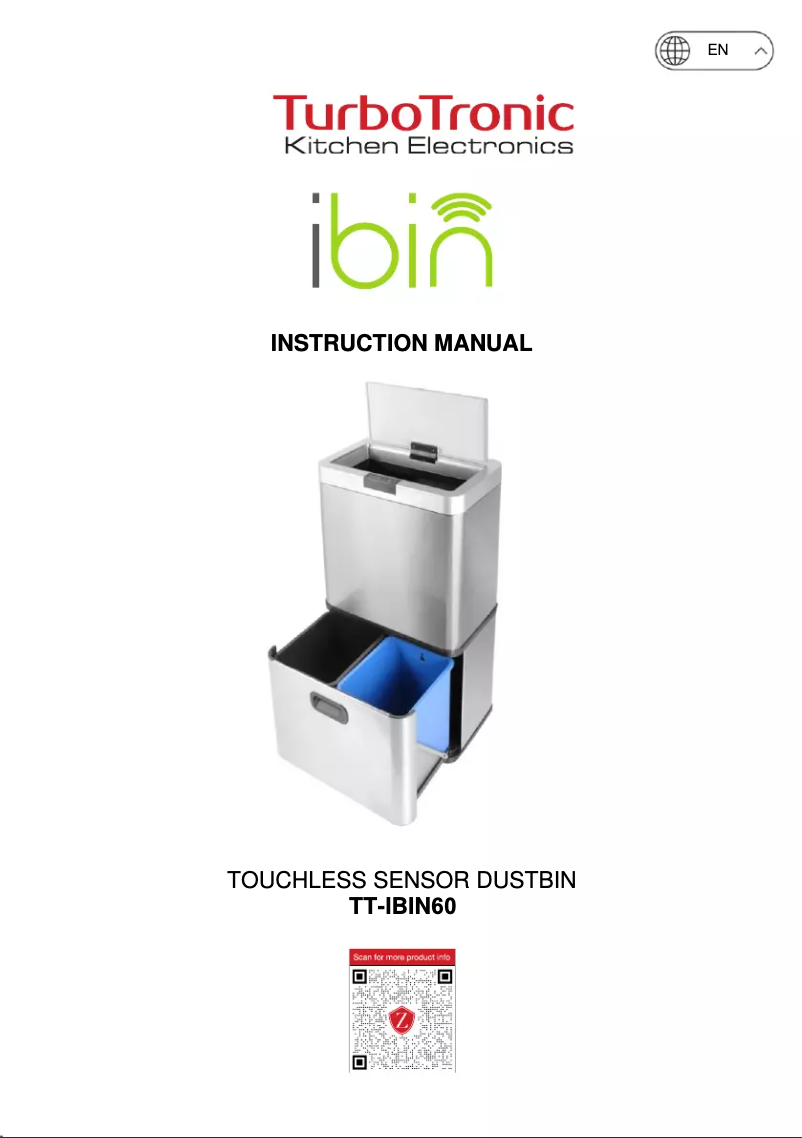 Page n°1 - Manuel utilisateur TurboTronic iBin TT-IBIN60
