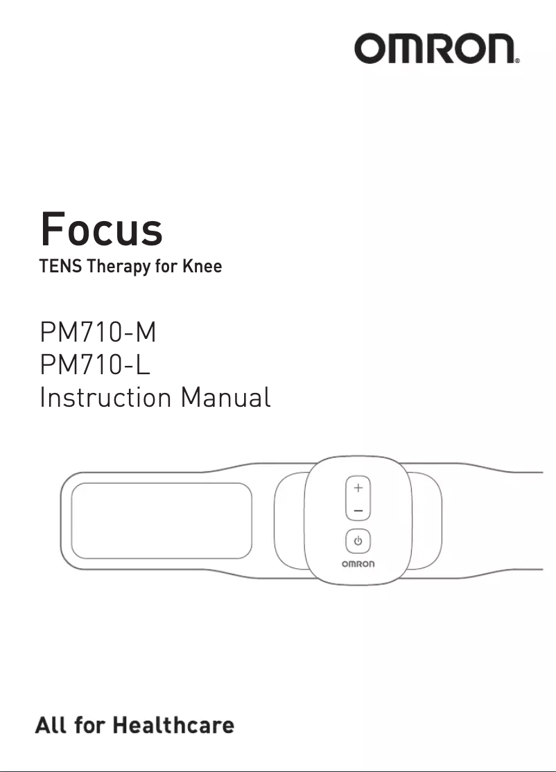 Page n°1 - Manuel utilisateur Omron Focus Tens PM-710-L