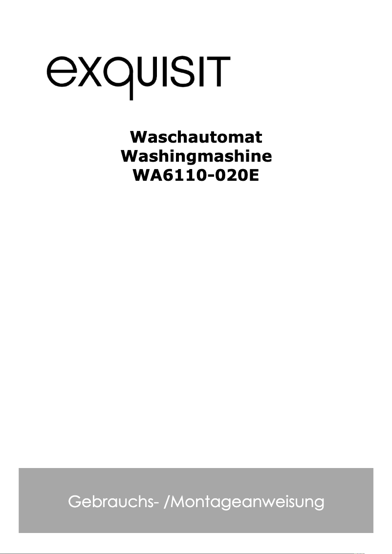 Imagen de la primera página del manual del dispositivo WA6110-020E