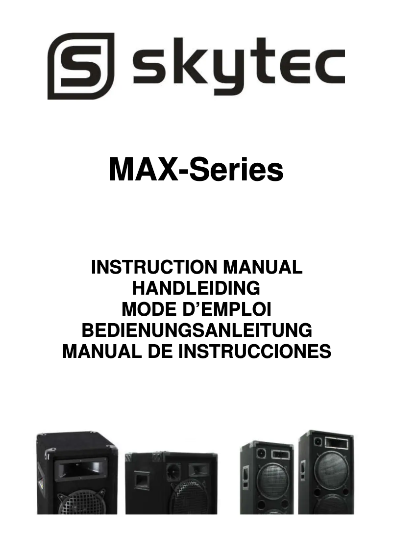 Page n°1 - Manuel utilisateur MAX MAX10