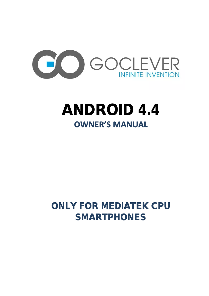 Page 1 de la notice Manuel utilisateur GoClever Quantum 450 Lite