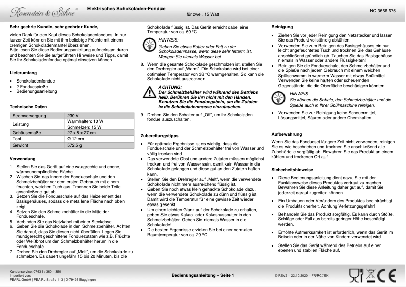 Imagen de la primera página del manual del dispositivo NC-3666-919