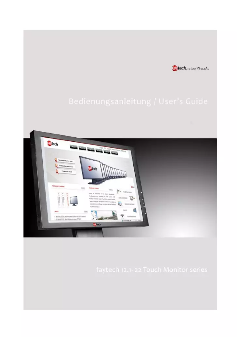 Page n°1 - Manuel utilisateur Faytech FT121TMB