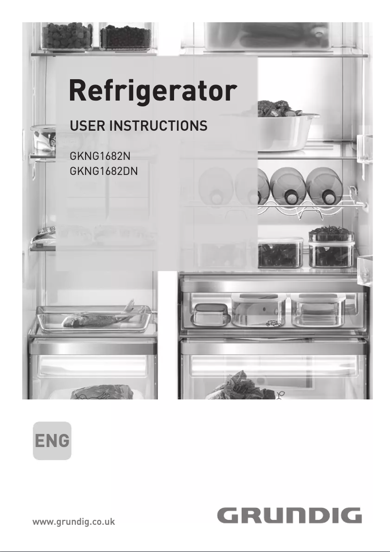 Page 1 de la notice Manuel utilisateur Grundig GKNG1682DN