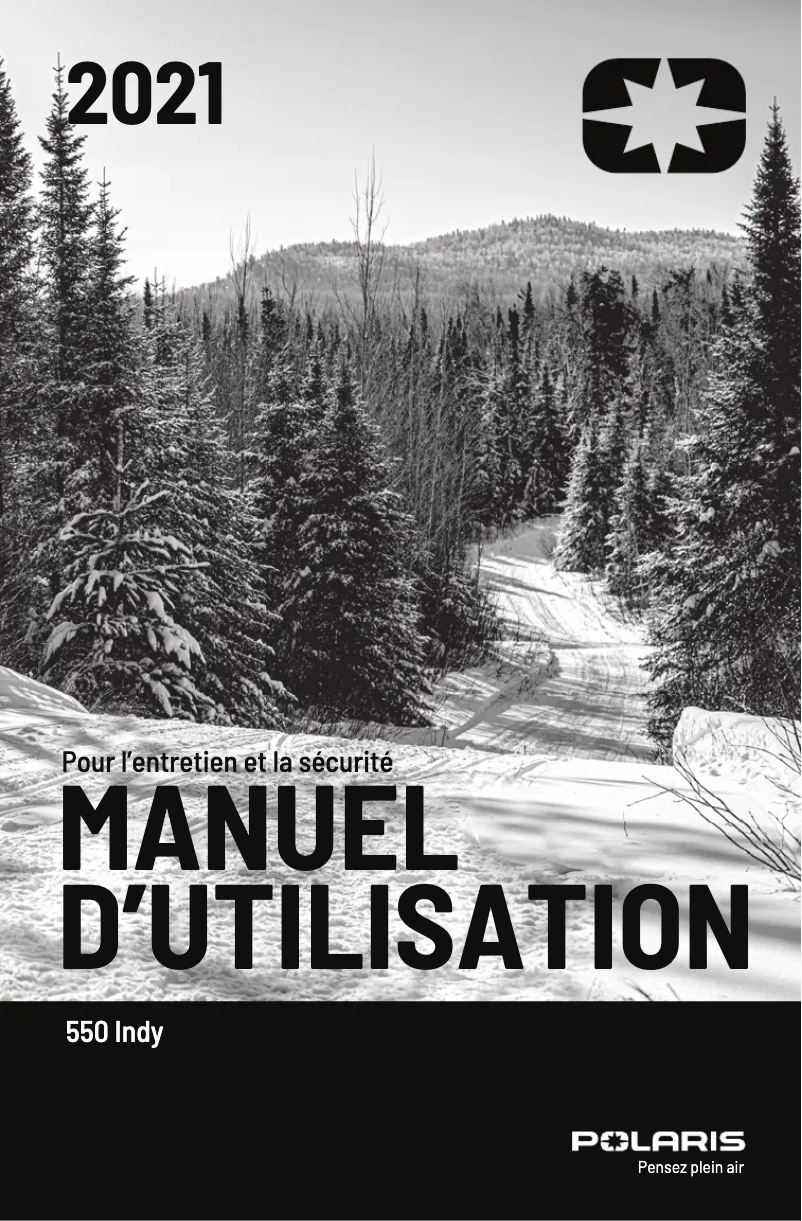 Page 1 de la notice Manuel utilisateur Polaris 550 Indy Adventure 144 (2021)