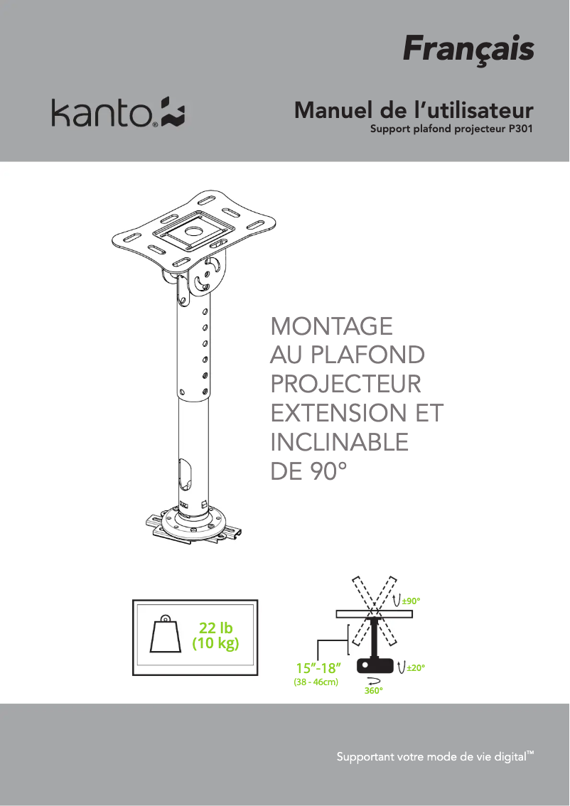 Página 1 del manual Manual de usuario Kanto P301