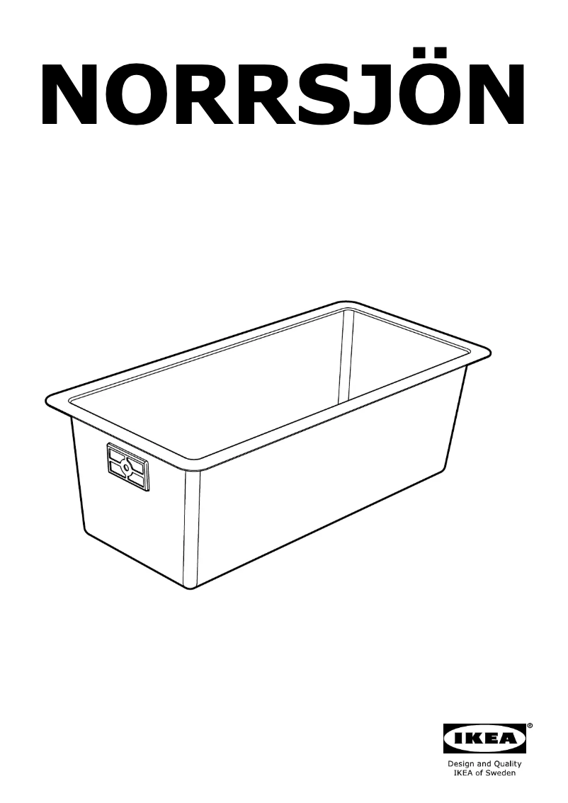 Page 1 de la notice Instructions / montage Ikea NORRSJÖN