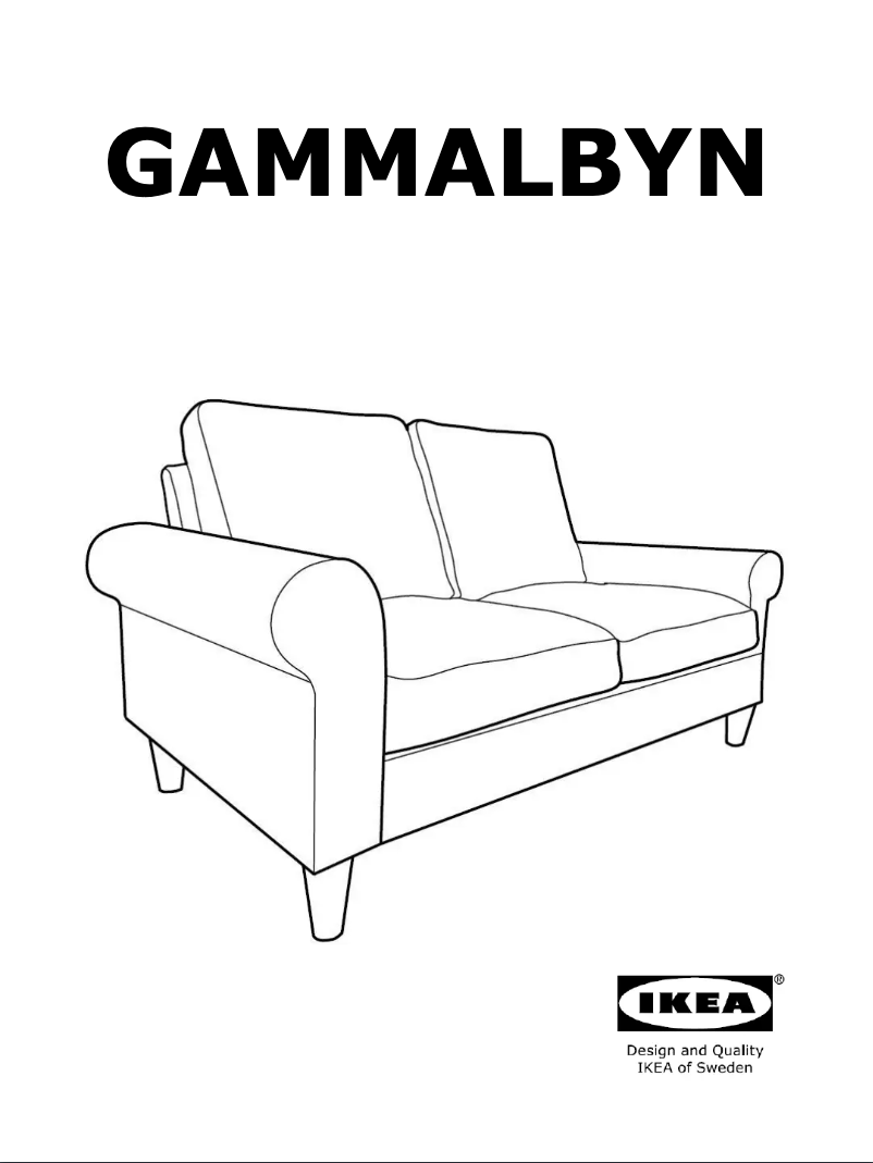 Page 1 de la notice Manuel utilisateur Ikea GAMMALBYN 304.732.48