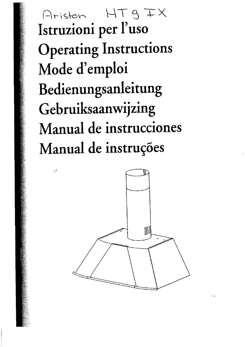 Page 1 de la notice Manuel utilisateur Ariston Thermo HT 9 IX