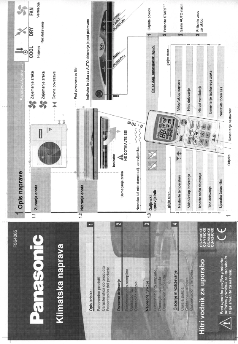 Página 1 del manual Manual de usuario Panasonic CU-V18CKE
