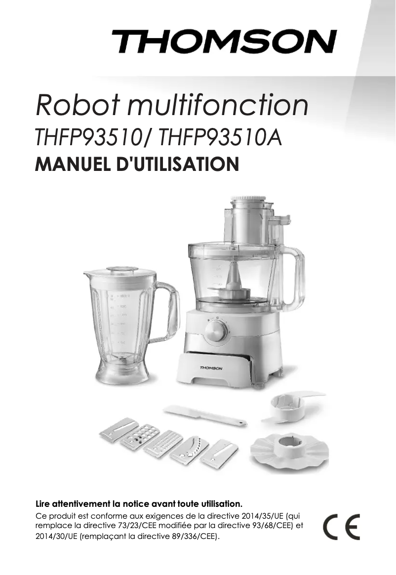 Page 1 de la notice Manuel utilisateur Thomson THFP93510A