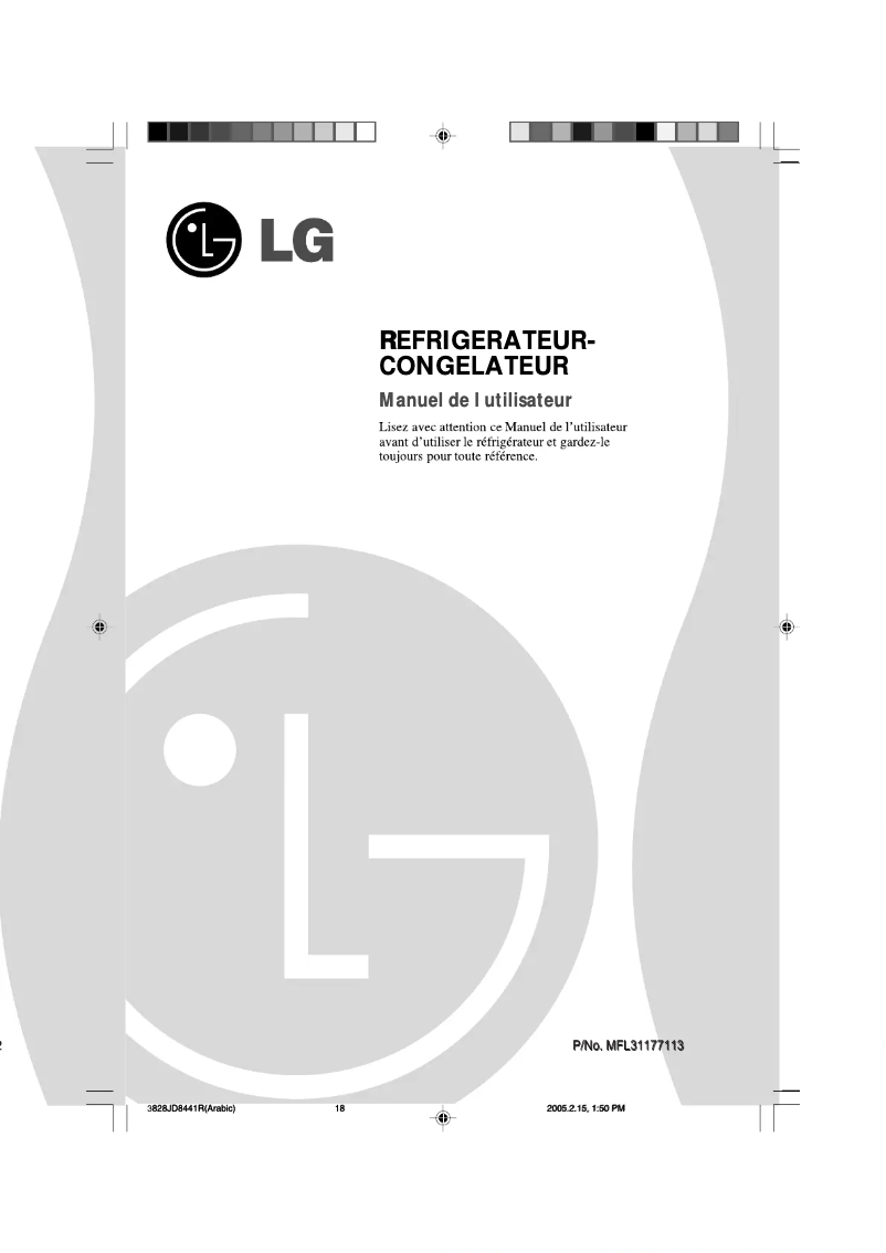 Page 1 de la notice Manuel utilisateur LG GC-409GLPA