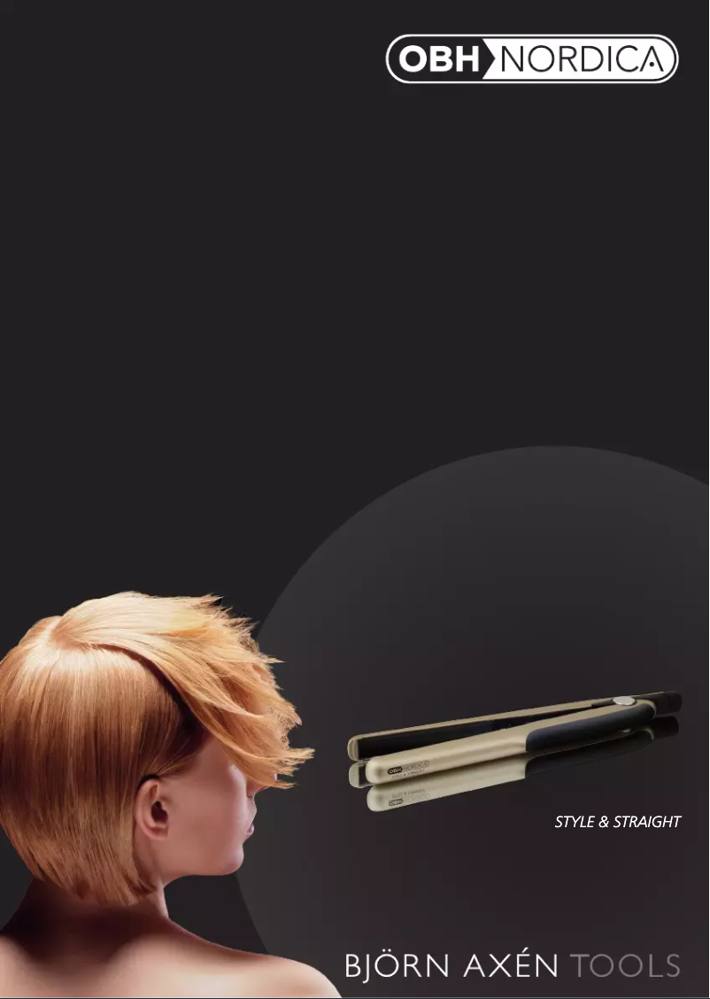 Image de la première page du manuel de l'appareil Style & Straight 3094