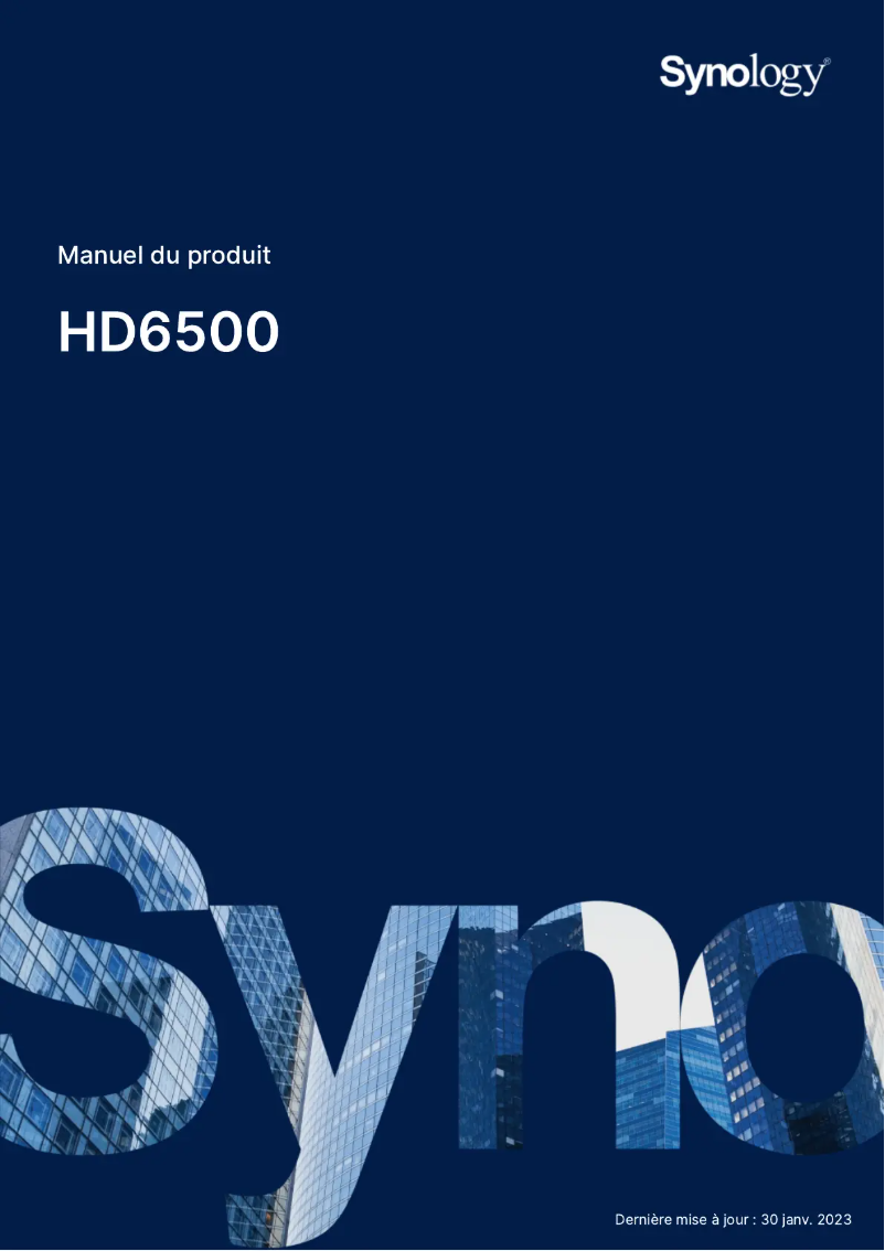 Image de la première page du manuel de l'appareil HD6500