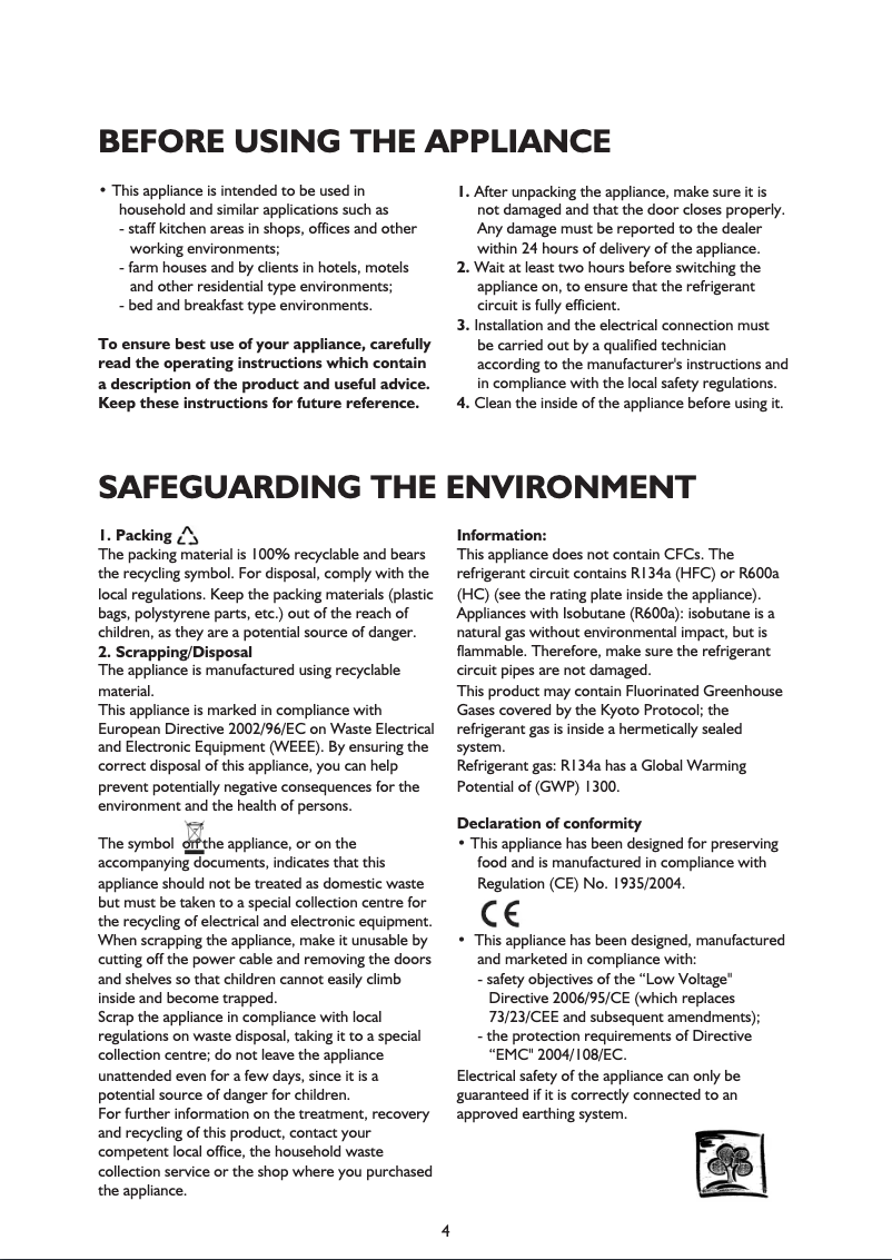 Page 1 de la notice Manuel utilisateur Whirlpool WTE 3322 A+NFX