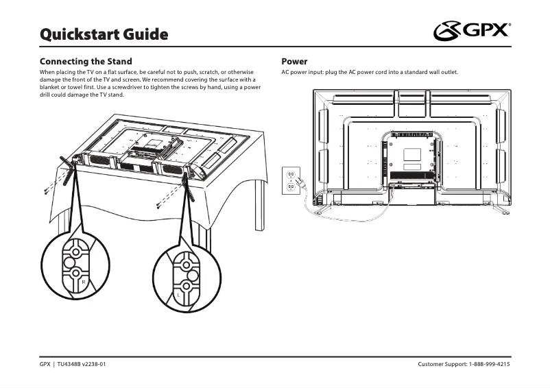 Image de la première page du manuel de l'appareil TU4348B