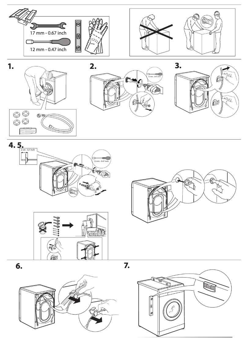 Página 1 del manual Instrucciones de seguridad Whirlpool W8 09AD SILENCE