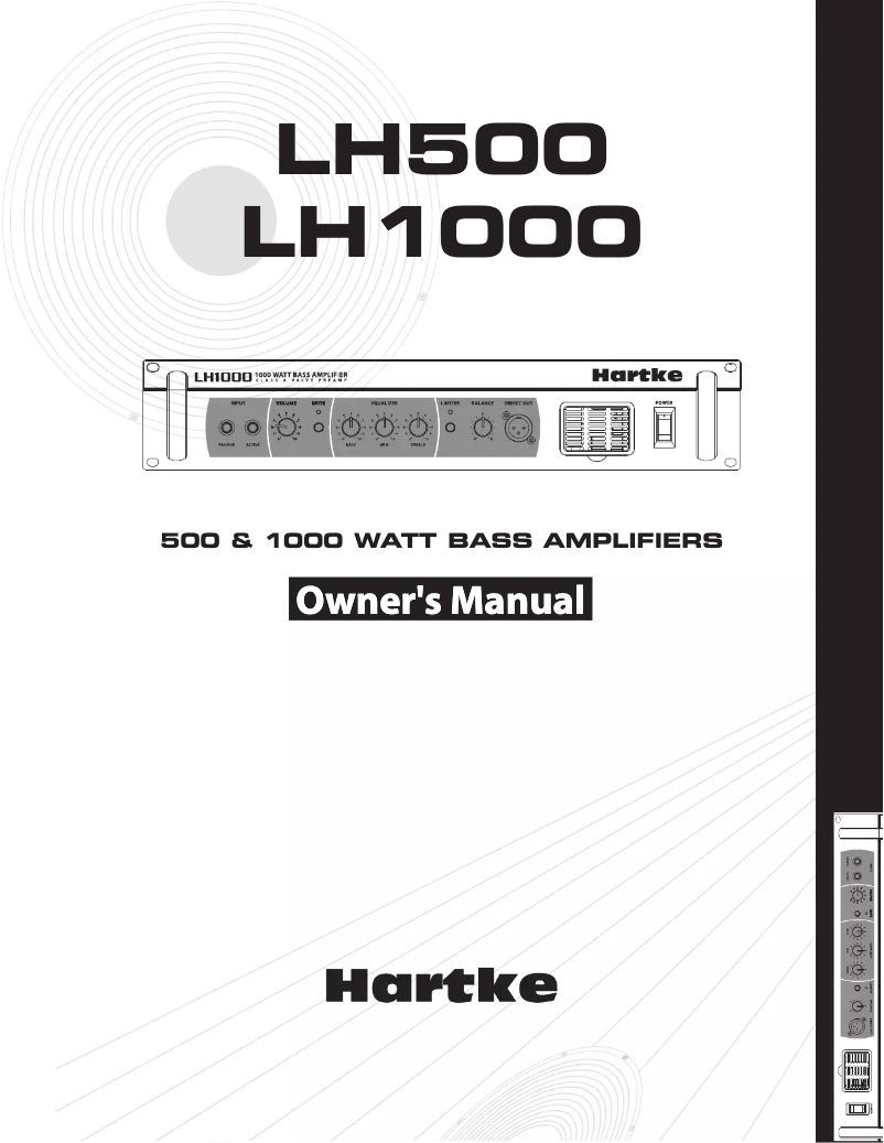Image de la première page du manuel de l'appareil LH1000