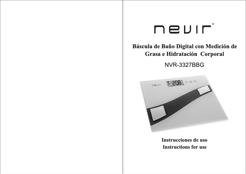 Page n°1 - Manuel utilisateur Nevir NVR-3327 BBG