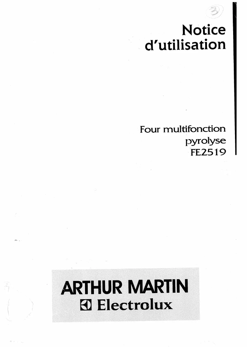 Image de la première page du manuel de l'appareil FE 2519 N1