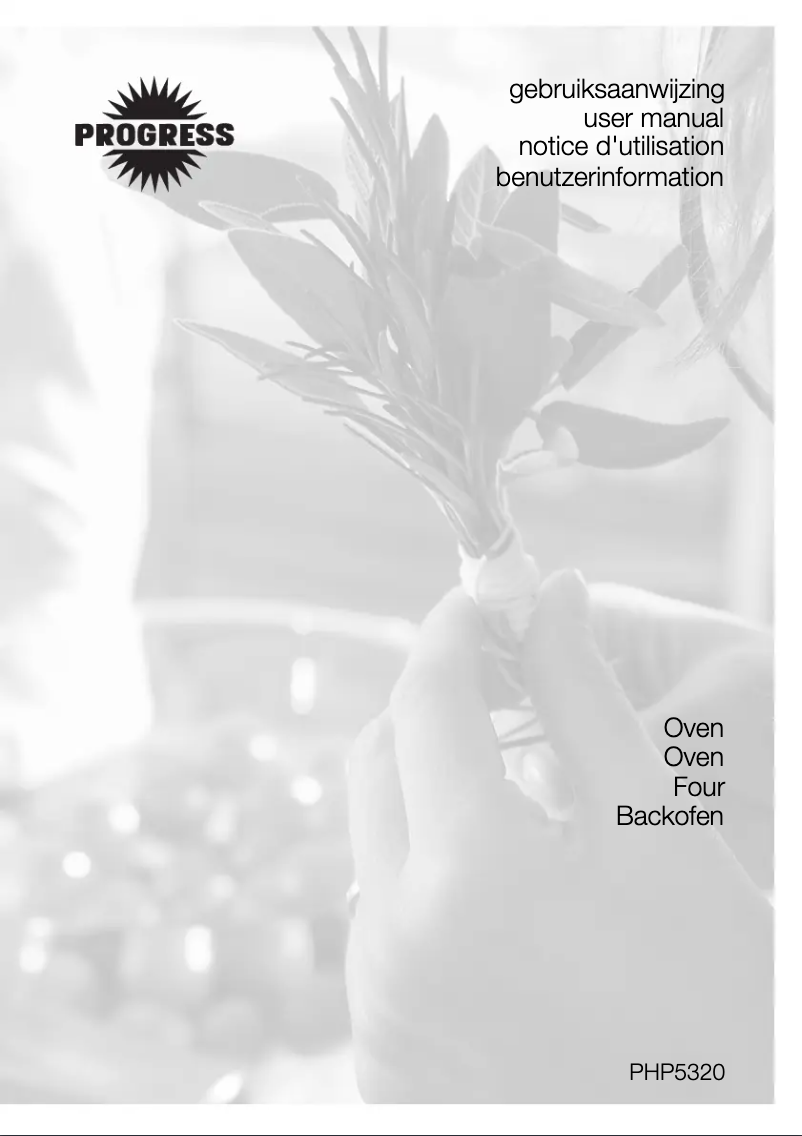 Page 1 de la notice Manuel utilisateur Progress PHP5320