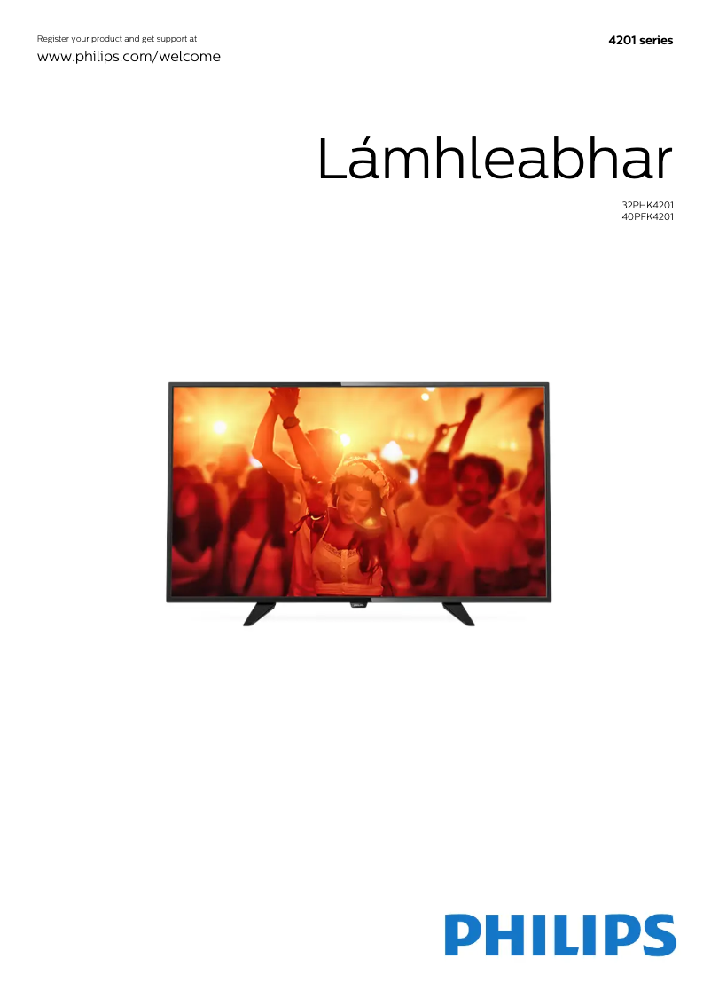 Page 1 de la notice Manuel utilisateur Philips 4000 series 32PHK4201